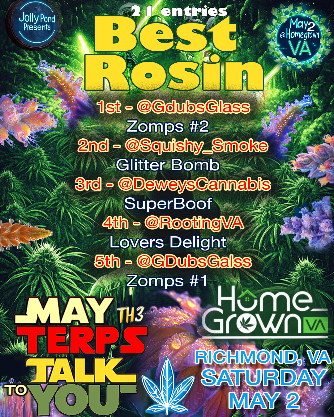 Rosin Winners